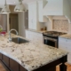 Bluzonite Granite. Cabinets and countertops by. Synergy Granite Quartz Countertops. Marble Falls, TX