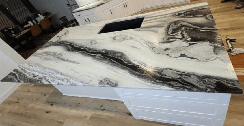 Panda Marble. Provided By Synergy Granite.