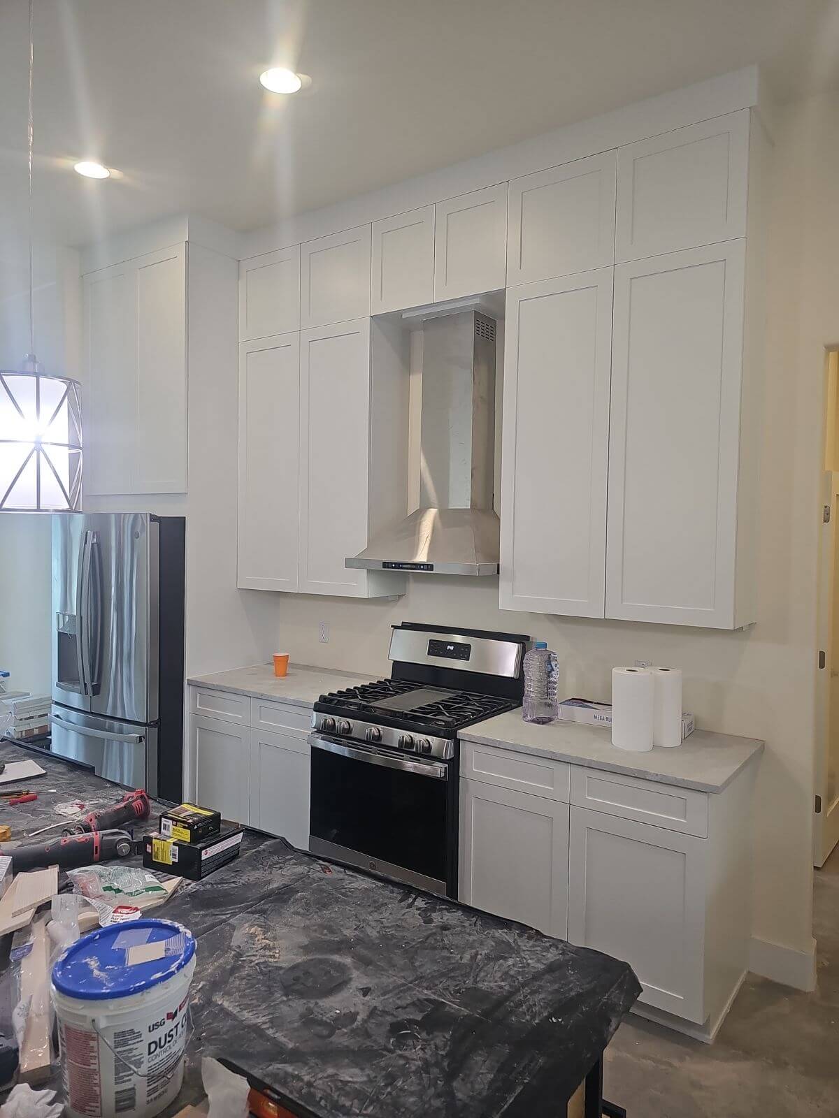 Custom shaker cabinets. Synergy Granite Millwork Department